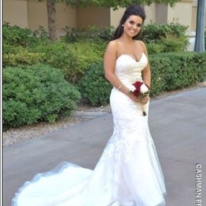 In very good shape, I wore the dress for an hour and a half then changed.